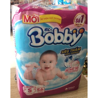 Tã dán bobby sai S 56 miếng dành cho bé từ 4-7kg