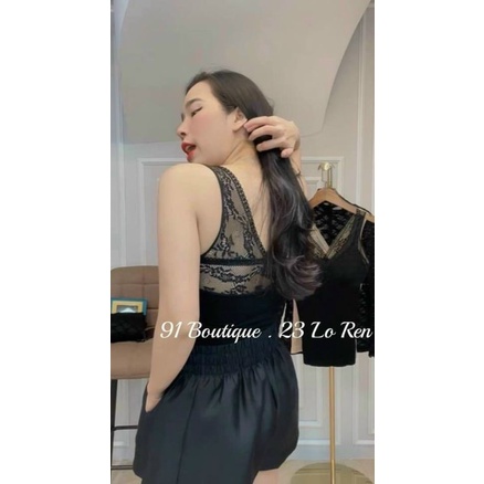 Áo ôm body pha ren hộp hàng QC