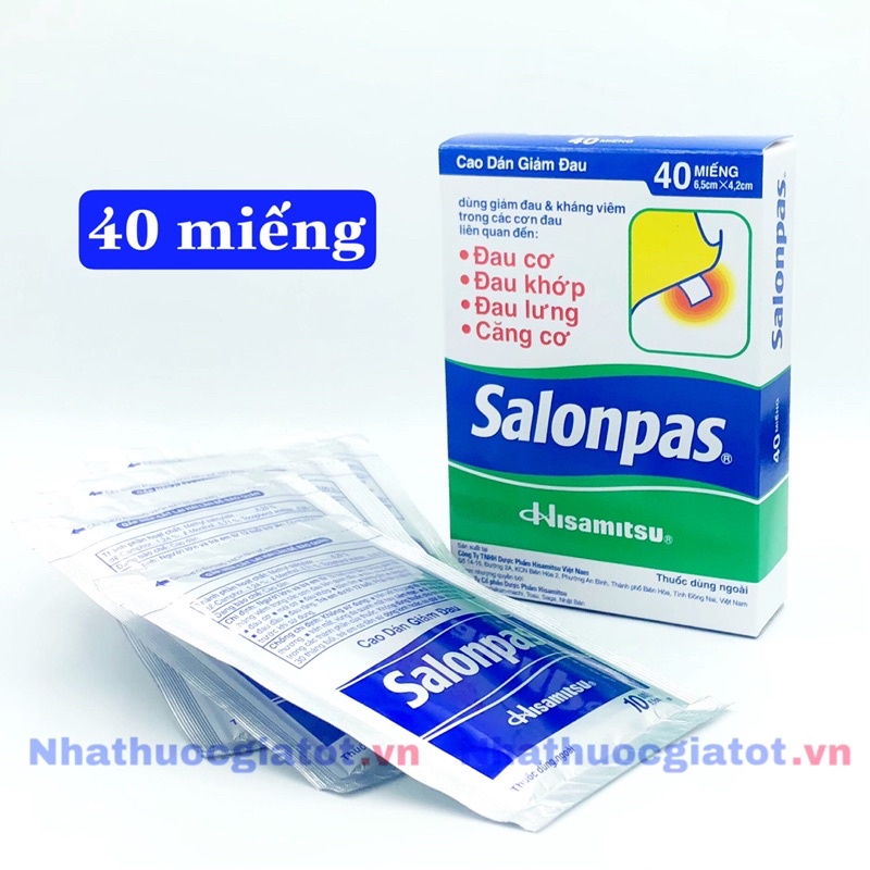 SALONPAS HỖ TRỢ GIẢM ĐAU KHỚP, ĐAU CƠ, ĐAU LƯNG SIÊU TIẾT KIỆM