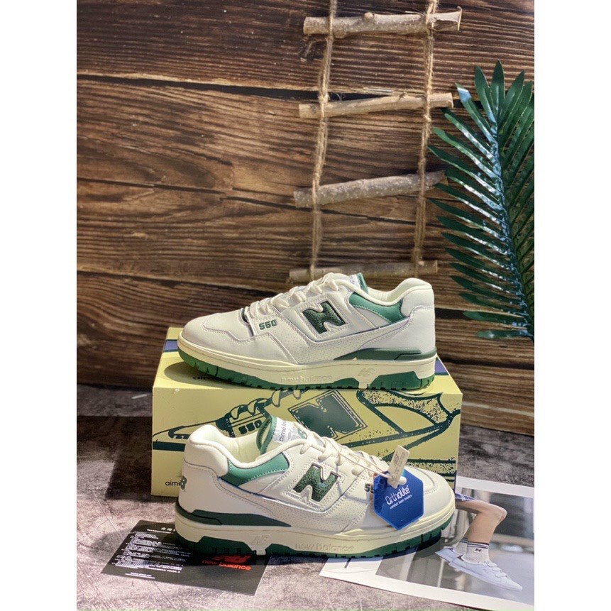 Giày New Balance 550 ‘White Green’,Xanh navi, giày thể thao nam nữ, bản chuẩn Trung xịn, Full Bill Box
