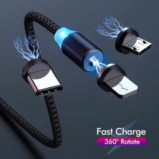 1 meter long Micro USB Type C magnet fast charging cable, suitable for charging port models of all mobile phones