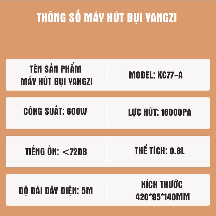 Máy hút bụi cầm tay không dây SHEN HUA, công suất 200W, lực hút mạnh mẽ - BH 12 tháng