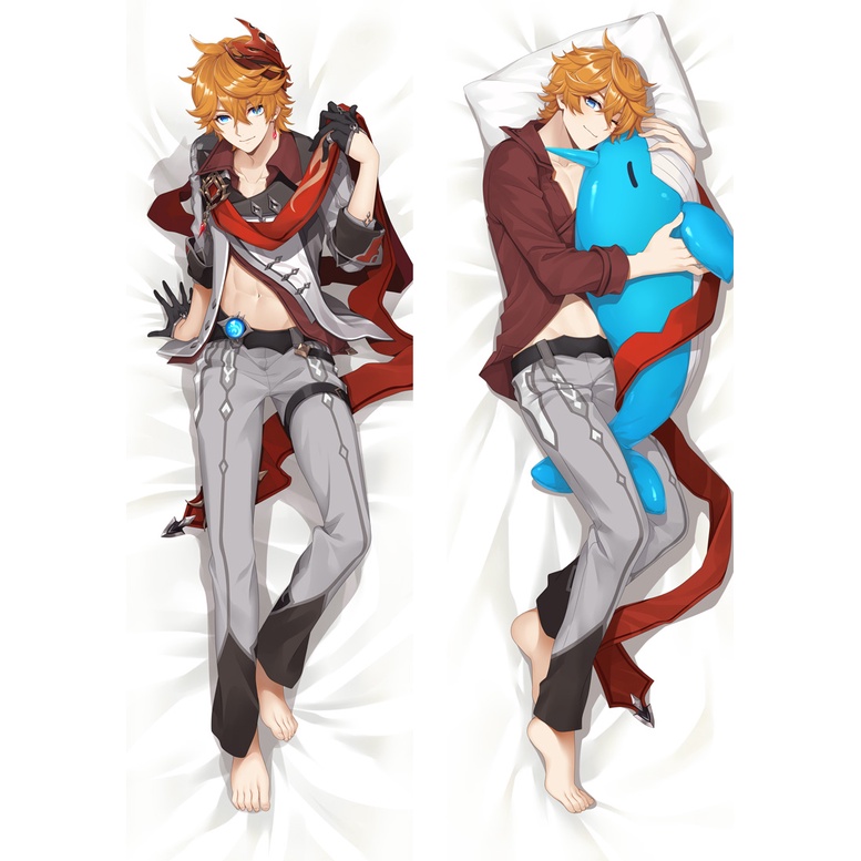 Vỏ Gối Hai Mặt In Hình Anime Genshin Impact Ajax Childe Tartaglia Dakimakura