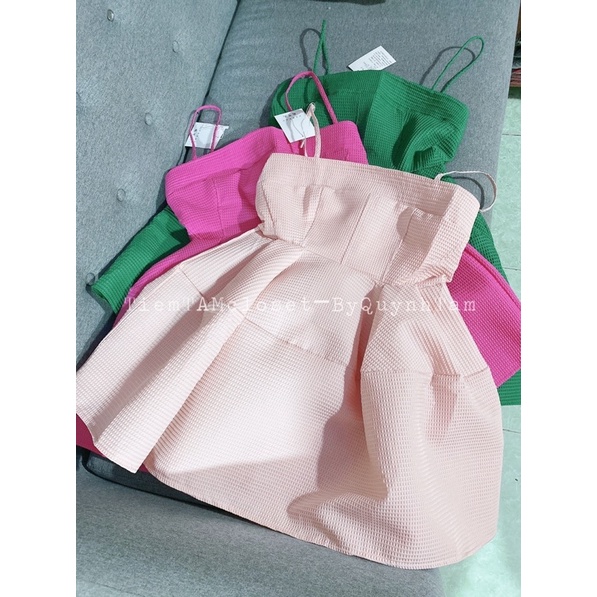 Đầm xoè xốp pupply cúp ngực 2 dây sang chảnh