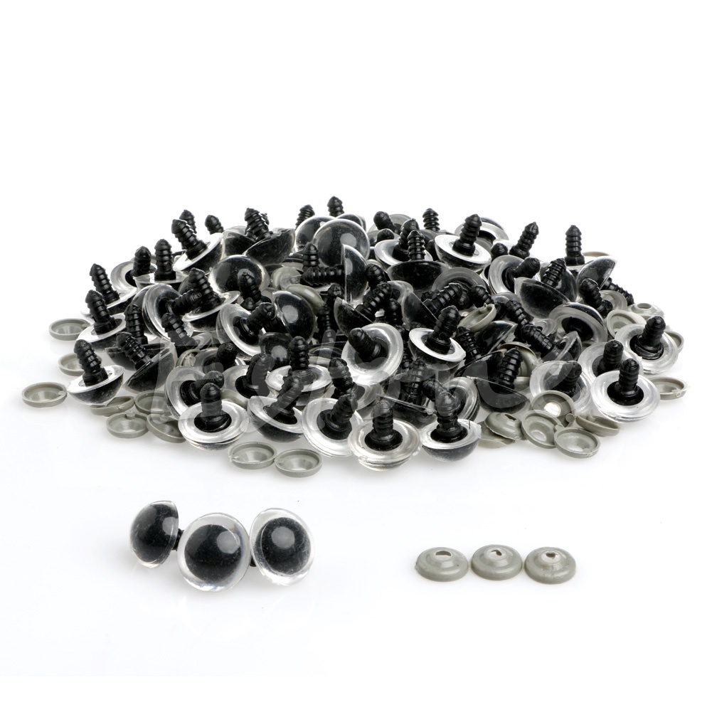 100 Con Mắt Nhựa 20mm Nhiều Màu Sắc Cho Thú Nhồi Bông
