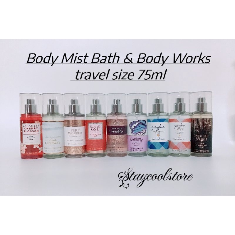 Xịt thơm 75ml Bodymist Bath & Body Works