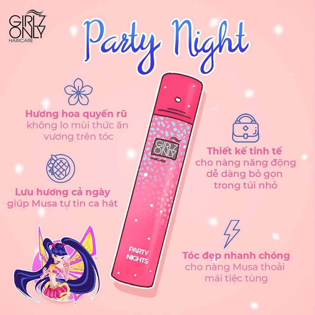 Dầu gội khô Girlz Only Dry Shampoo 200ml *AramoMart*