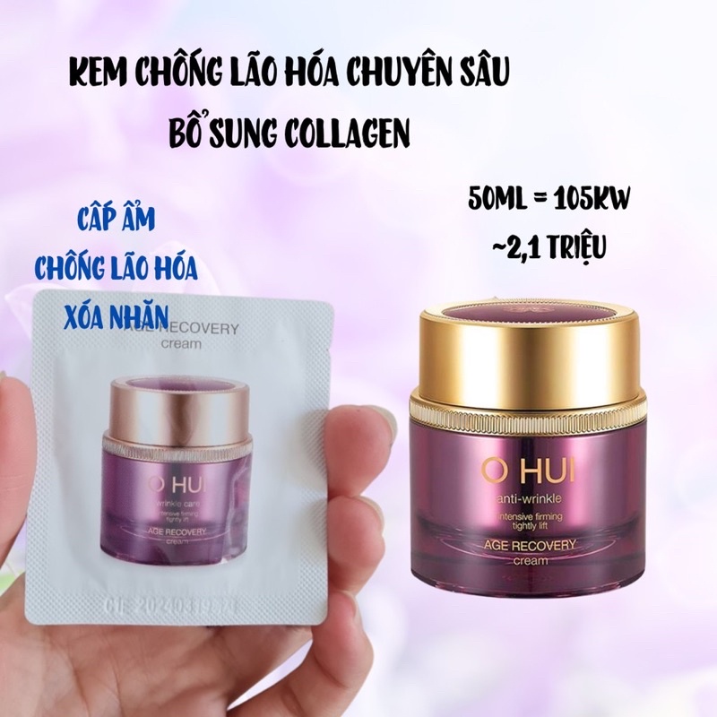 gói kem dưỡng ohui  baby collagen chống nhăn chống lão hoá