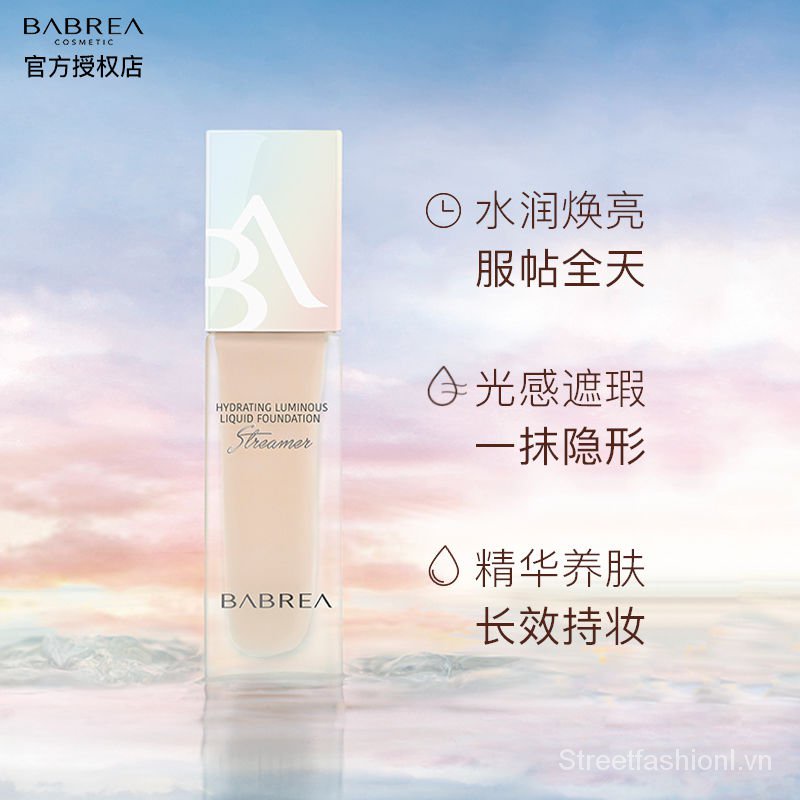 Kem nền BABREA dạng lỏng lâu trôi kiềm dầu dưỡng ẩm che khuyết điểm màu sắc chính hãng 4o1d | BigBuy360 - bigbuy360.vn