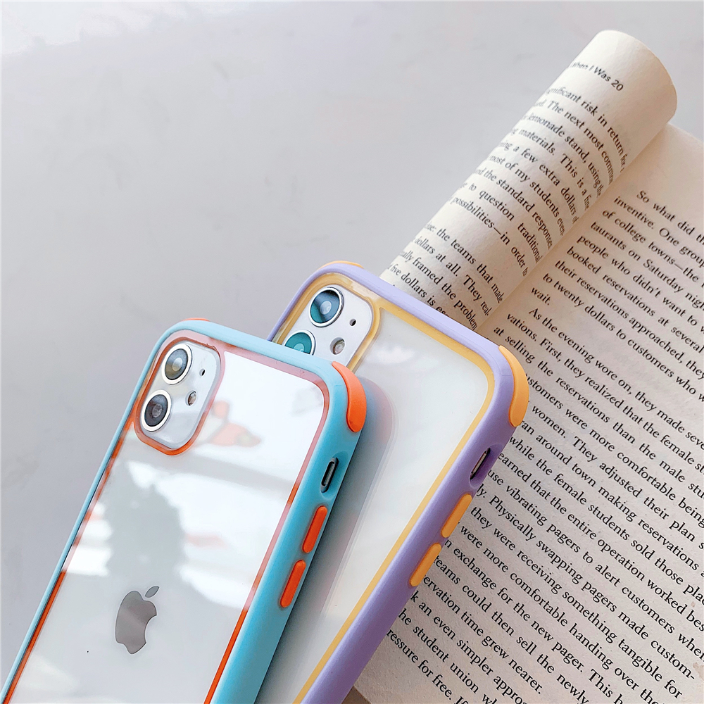 ốp điện thoại Mềm Chống Sốc Màu Kẹo Ngọt Cho Iphone 12 Pro Max 11 Pro Xr Xs X Xs Max 7 8 Plus Se2 2020 | BigBuy360 - bigbuy360.vn
