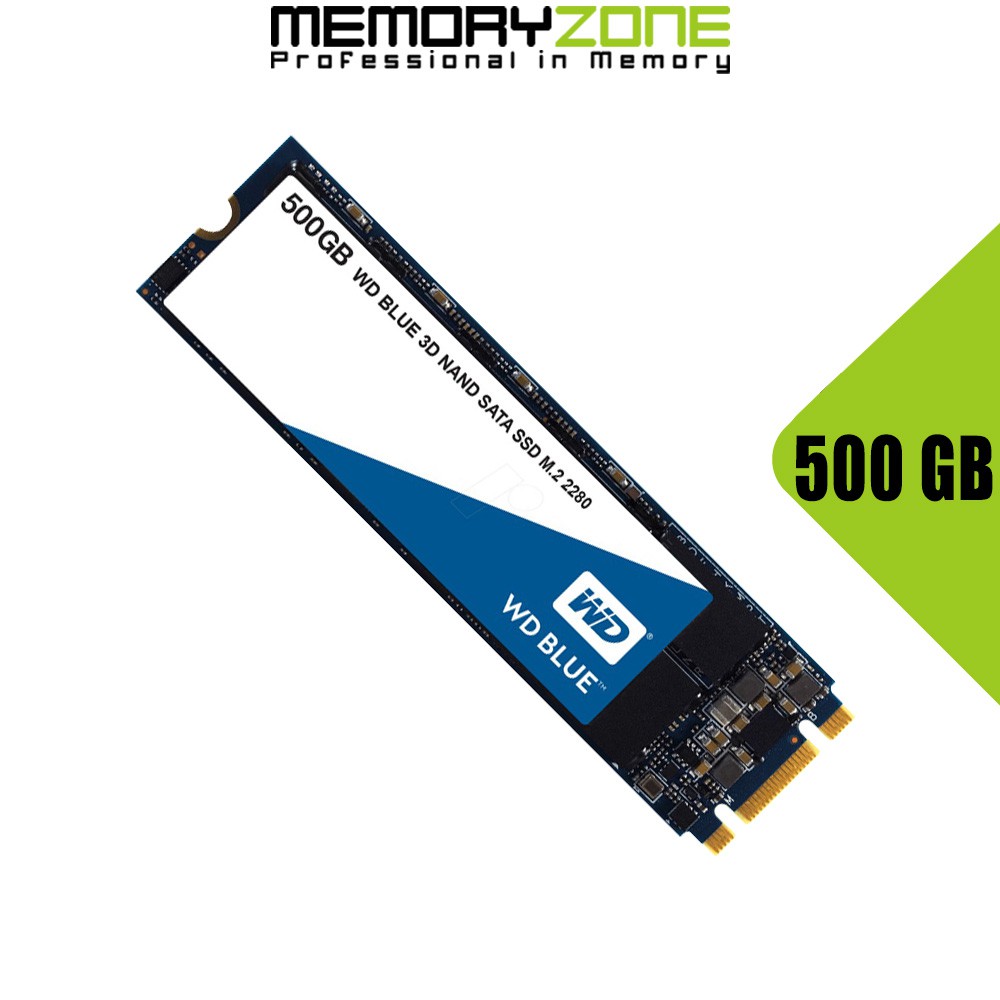 Ổ cứng SSD Western Digital Blue 3D-NAND M.2 2280 SATA III 500GB WDS500G2B0B