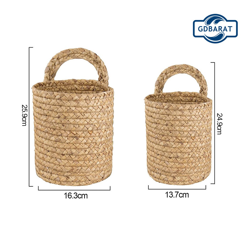 Giỏ Hoa Treo Tường Thiết Kế Đan Mây Độc Đáo Tiện Dụng