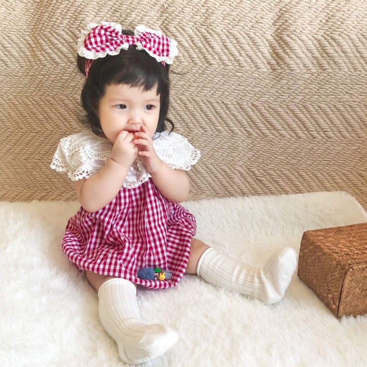 Soffny Áo liền quần Soffny họa tiết xinh xắn thời trang cho bé gái
