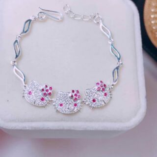 Bộ mèo kitty bạc ta cho bé