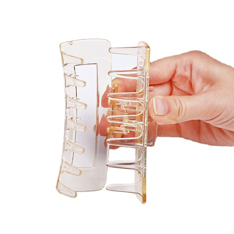 Kẹp Tóc Càng Cua Acrylic Trong Suốt Kiểu Hình Học Đơn Giản Thời Trang Hàn Quốc Cho Nữ
