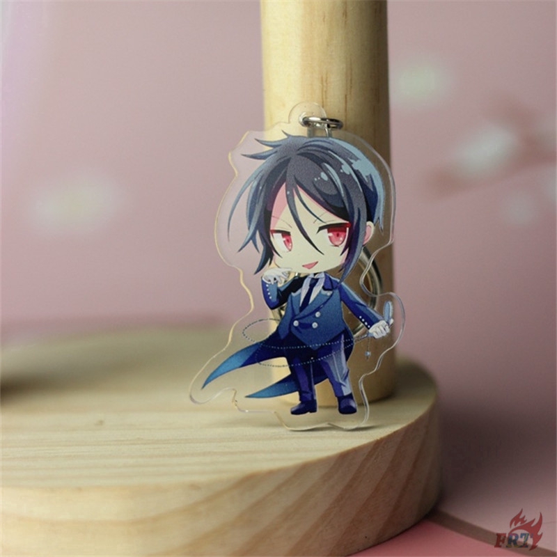 Móc chìa khóa có mặt trang trí hình nhân vật Kuroshitsuji trong phim Quản Gia Hắc Ám