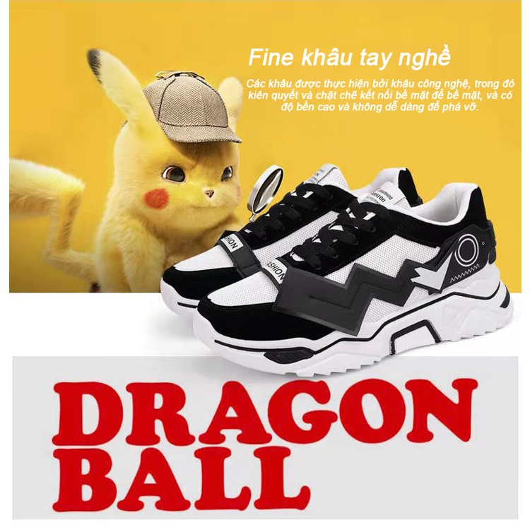 Pikachu Anime Thời trang thể thao chất lượng cao Hàn Quốc Thoải mái Unisex Giày đế thấp Ulzzang Nam Nữ Đế cao su | BigBuy360 - bigbuy360.vn
