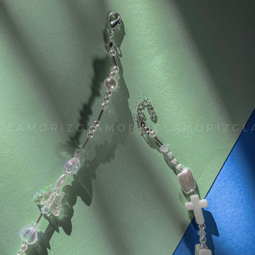 Dây chuyền hạt cườm handmade ✨𝑬𝑺𝑩𝑬𝑹✨ màu pastel phong cách ngọt ngào dễ thương hot trend thời trang |Made by Glamorizzz|