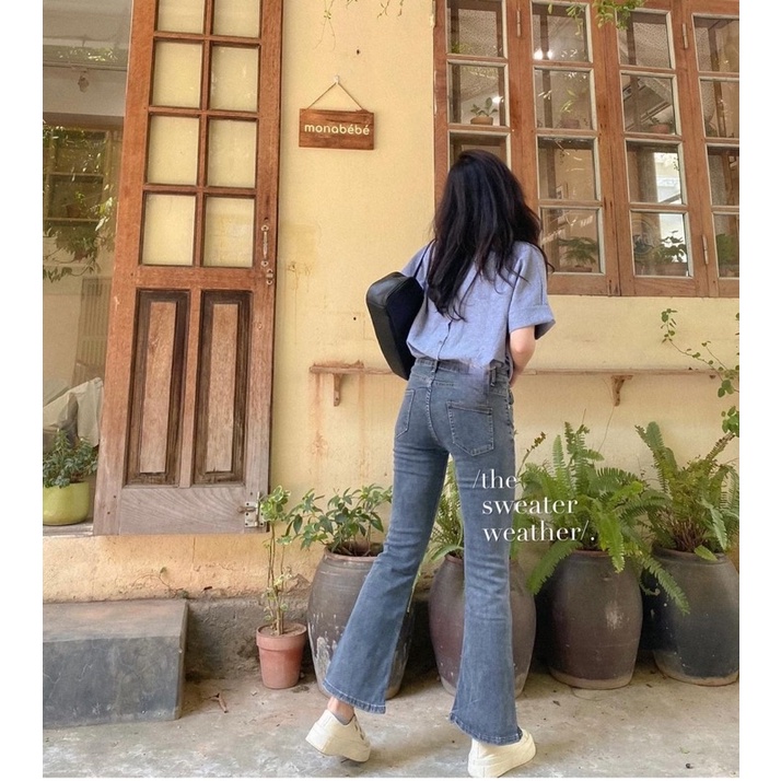 Áo sơ mi cộc tay xẻ lưng cài cúc sau siêu hot 9150, Áo sơmi cộc tay kẻ nhỏ kiểu Hàn Quốc