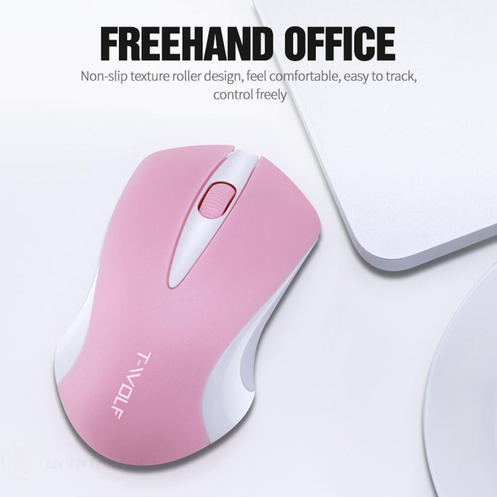 Q2 1200dpi 3 Buttons USB Silent Mouse Computer PC 2.4G Wireless Mute Mice