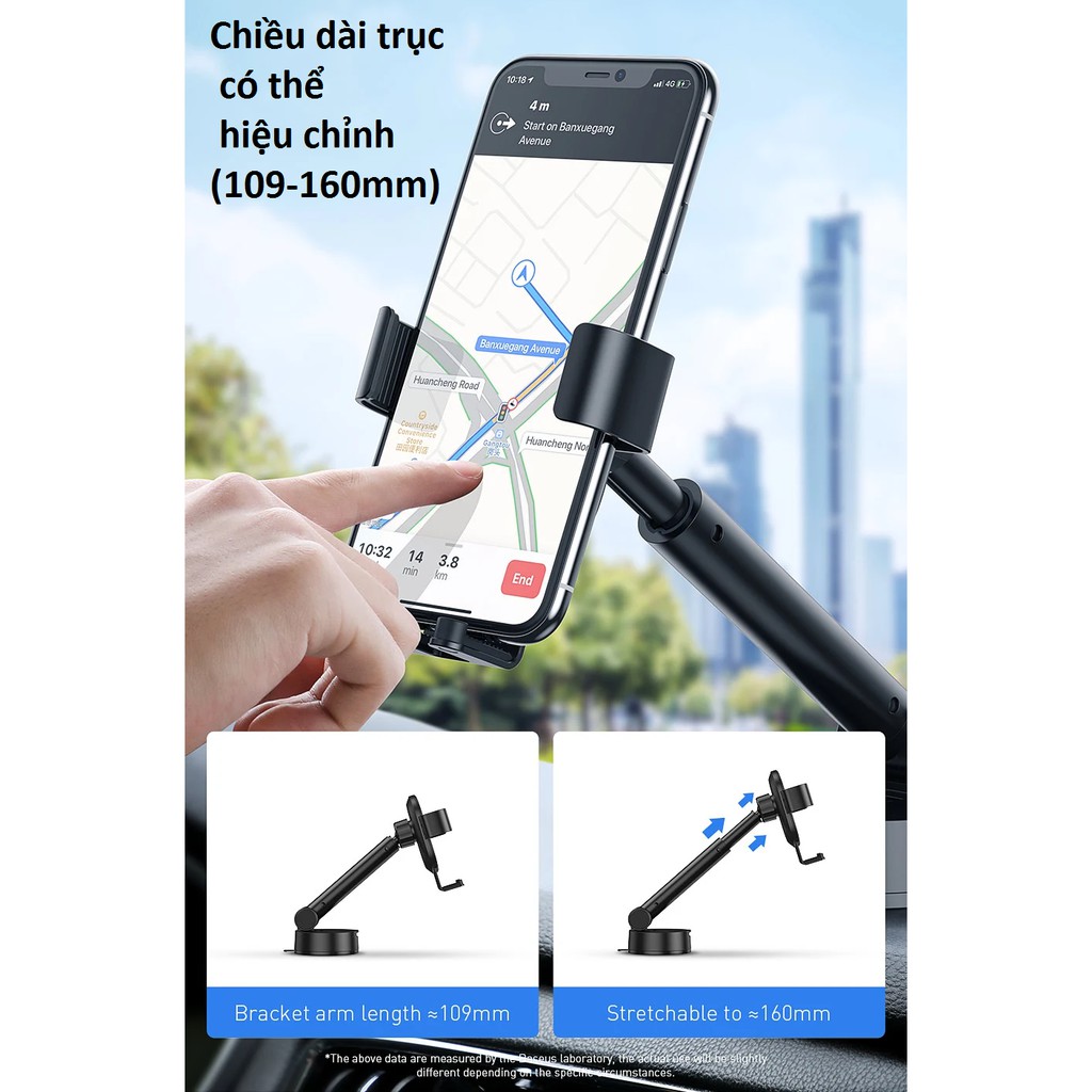 [Kẹp Đt dán taplo] Giá đỡ điện thoại trên ô-tô Basesu inAuto Simplism | BigBuy360 - bigbuy360.vn