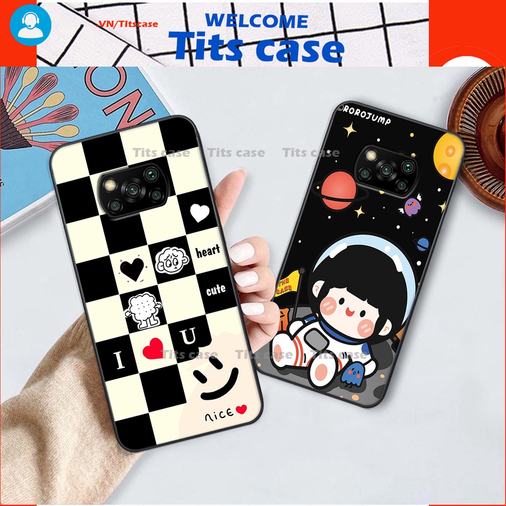 Ốp lưng Xiaomi POCO X3 / X3 PRO / X3 NFC in hình bò sữa, gấu be@r, cute cực  ĐỈNH -  cực CHẤT-  cực COOL