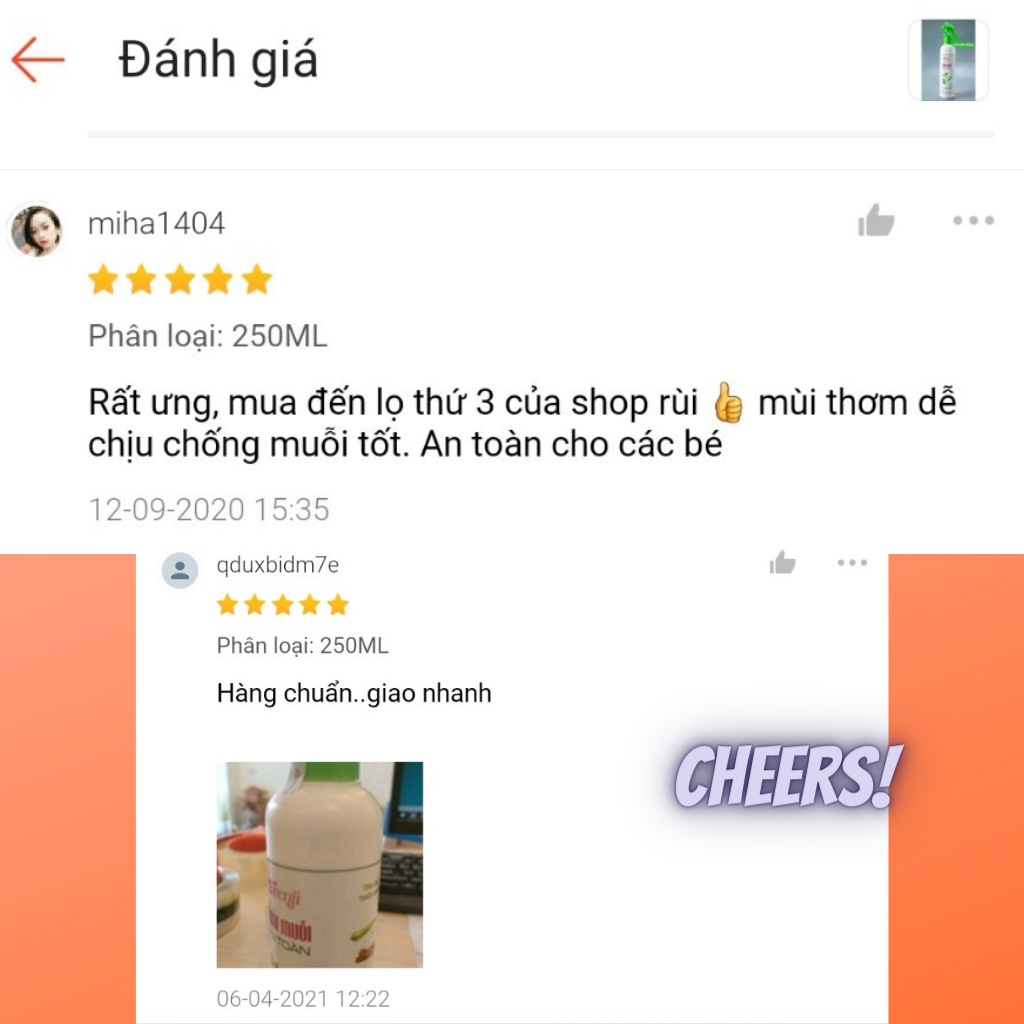 Xịt đuổi muỗi, côn trùng sả chanh an toàn cho bé yêu ORENJI 250ML  - Phòng chống sốt xuất huyết