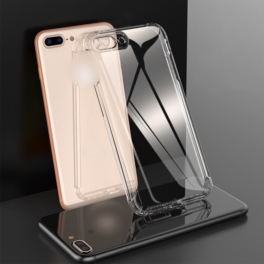 Ốp Silicon Ốp Lưng Chống Sốc Chống Va Đập - Trong Suốt - Không ố màu