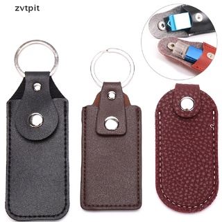 [ZVPT] USB Case Protective Bag Portable Pocket Leather Key Ring for Usb Flash Drive DSF