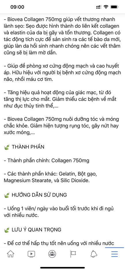 Viên uống collagen Biovea hàng chính hãng Đức