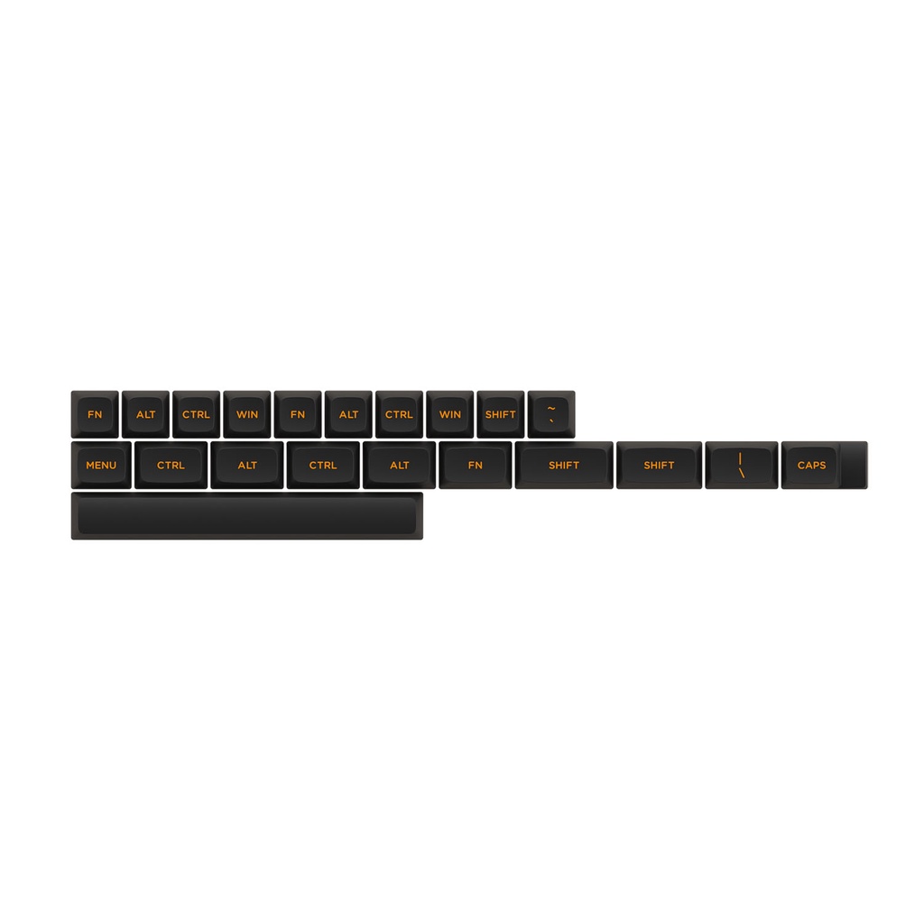 Bộ keycap phím cơ AKKO Keycap set – Carbon Retro (PBT Double-Shot/ ASA Low profile/ 155 nút)