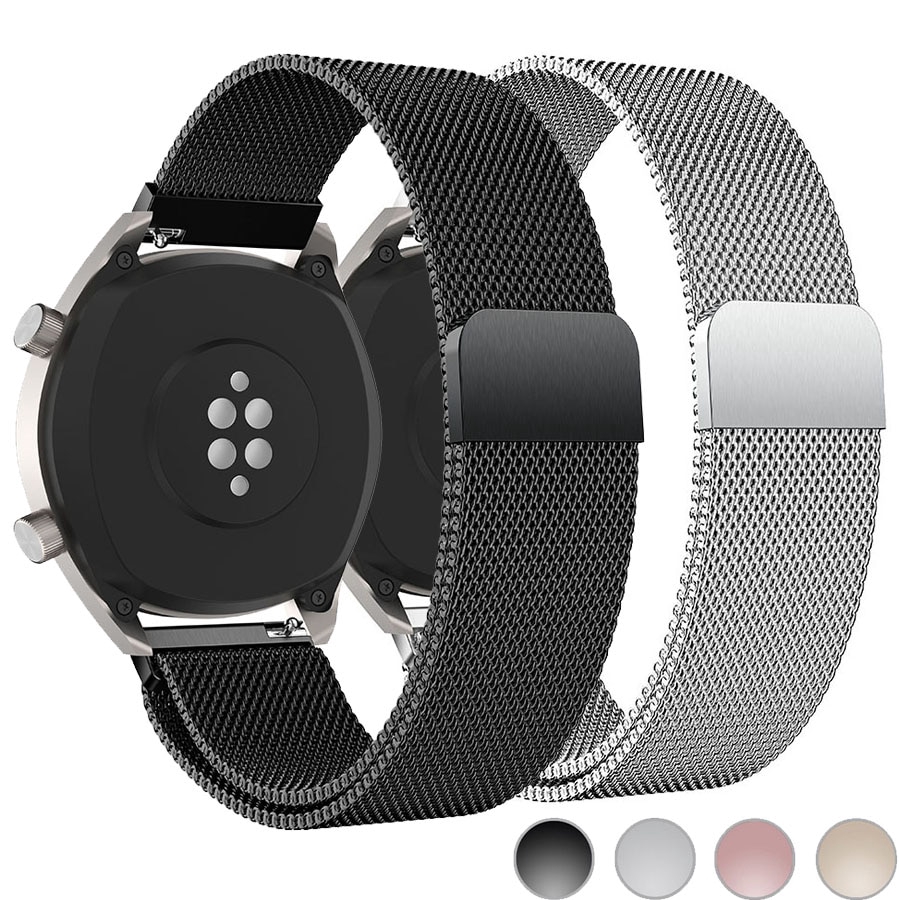 Dây Đeo Thay Thế Bằng Thép Không Gỉ 22mm Cho Huami Amazfit Gtr 2 22mm Và Phụ Kiện