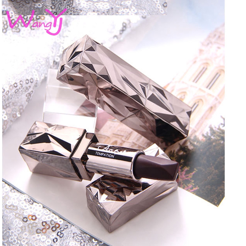 Son Lì Ba Màu Tùy Chọn Hình Viên KIm Cương Trang Điểm Chuyên Nghiệp