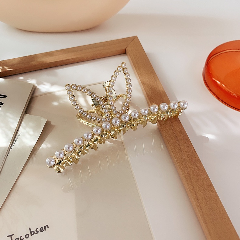 (0416) Cặp Tóc Đính Ngọc Đá Tai Thỏ Đính Đá Sang Trọng Hàn Quốc