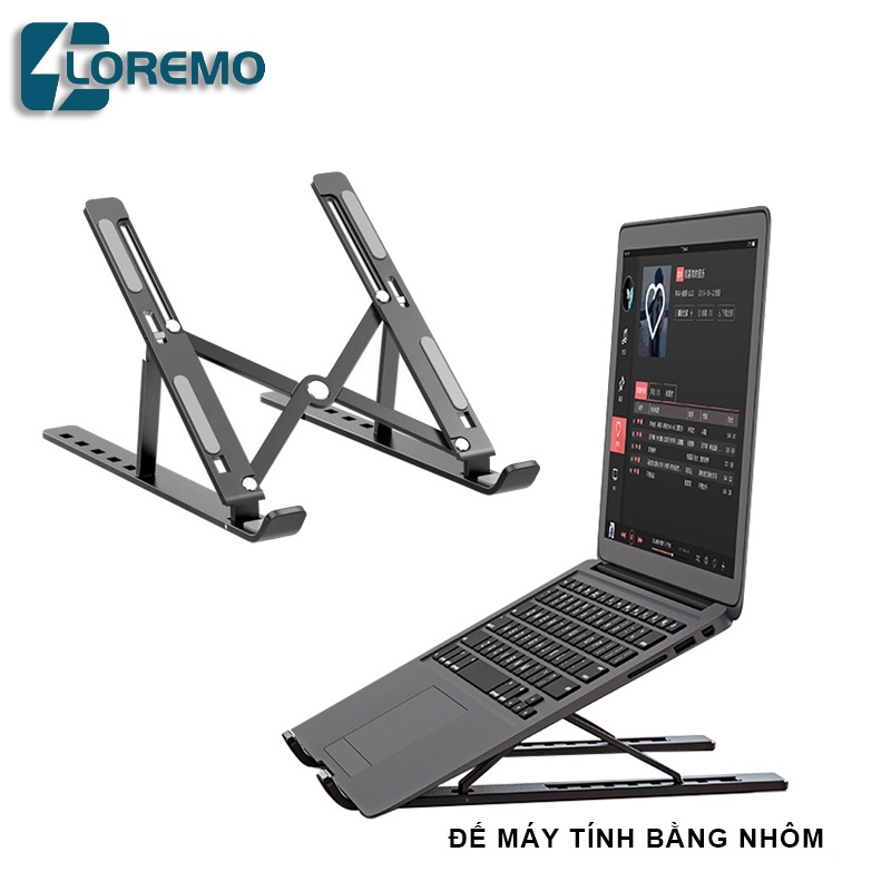 đế tản nhiệt kê laptop nhôm Giá đỡ laptop/ipad tản nhiệt có thể điều bằng nhôm có thể điều chỉnh được độ cao