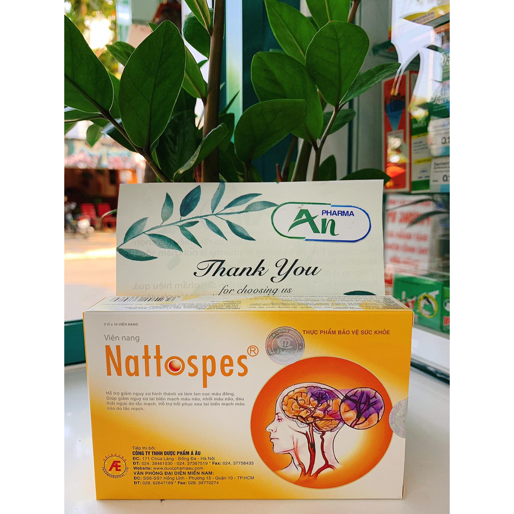 [TÍCH ĐIỂM] - Nattospes -Tăng cường máu não, chống đột quỵ