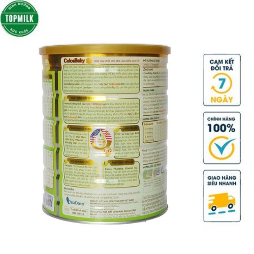 Sữa bột Colosbaby số 0+ hộp 800g