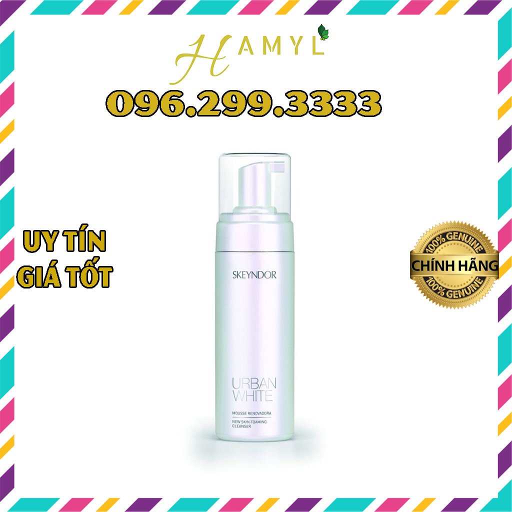 SKEYNDOR Urban White Sữa rửa mặt làm trắng da, làm mờ khuyết điểm, giảm khô da New Skin Foaming Cleanser 150ml