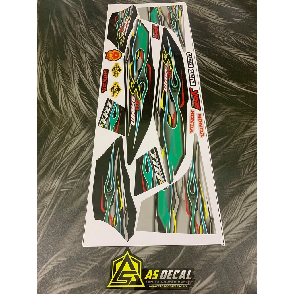 Tem Rời WAVE S 110 Chế Cao Cấp 3 Lớp mẫu 00091 - Decal 86