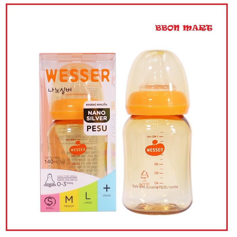 Bình sữa Wesser PESU 140ml