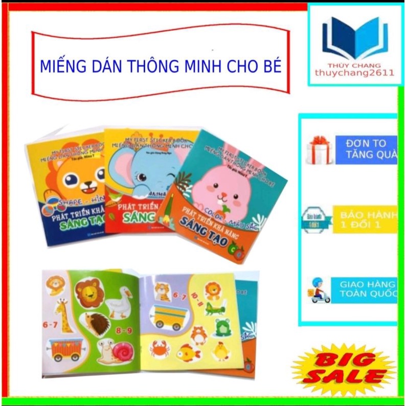 Miếng Dán Thông Minh Cho Bé - My First Sticker Book - Phát Triển KN Sáng Tạo