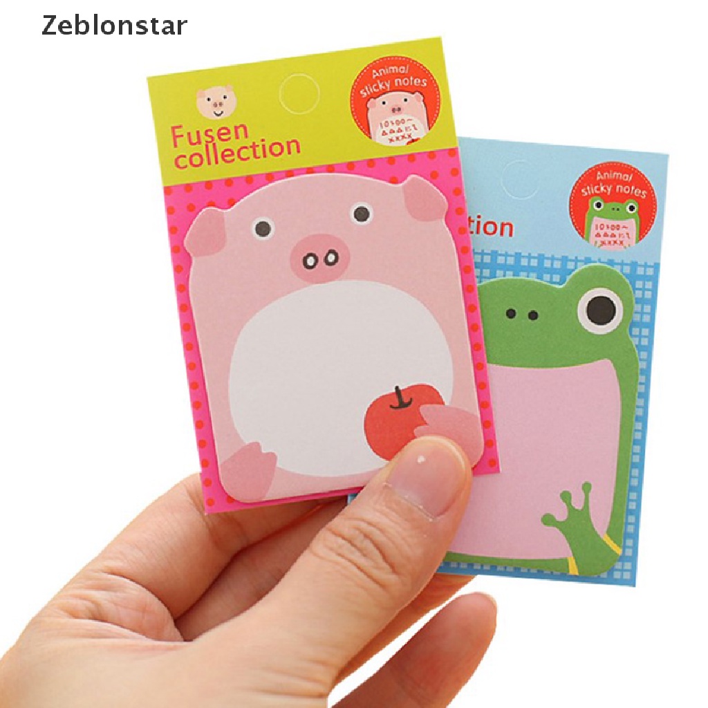 [Ngôi Sao] Giấy Dán Ghi Chú Đánh Dấu Trang Sách Hình Động Vật Kawaii Dễ Thương