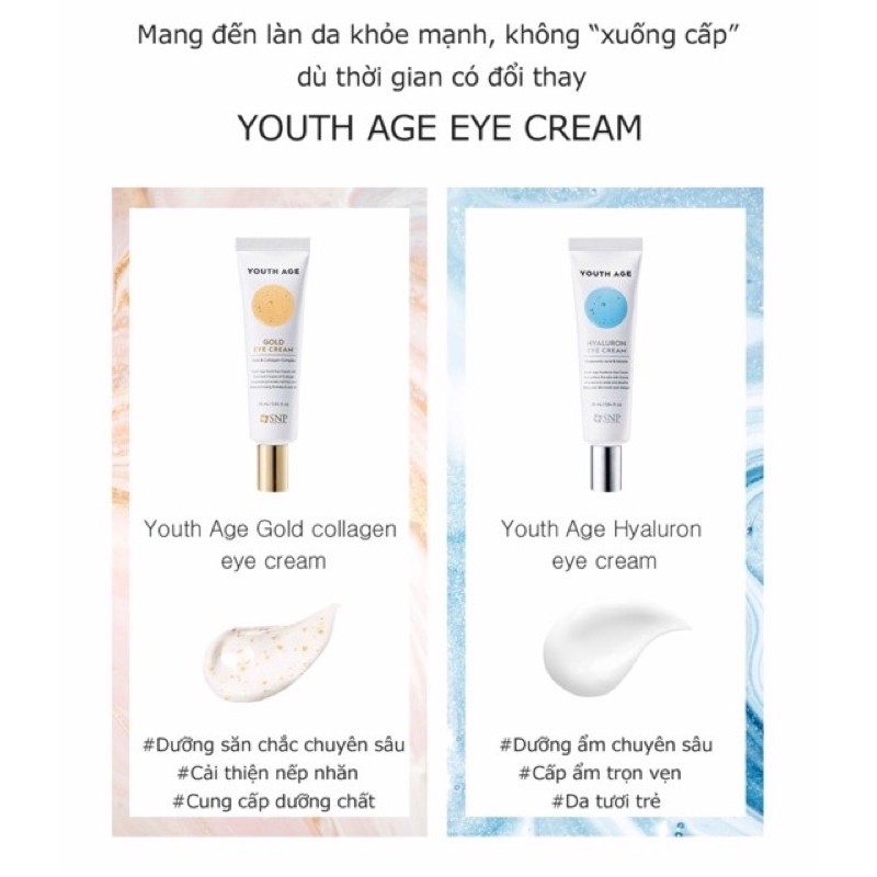 KEM DƯỠNG MẮT NÂNG CƠ YOUTH AGE GOLD +S.N.P | BigBuy360 - bigbuy360.vn