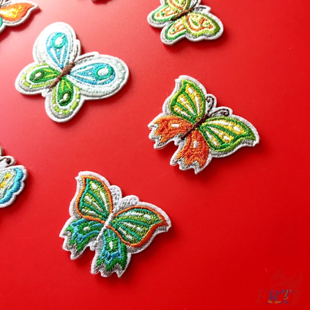 ☸ Animals - Colorful Butterfly Patch ☸ 1Pc Diy Sew on Iron on Badges Patches （Butterfly - Series 04）