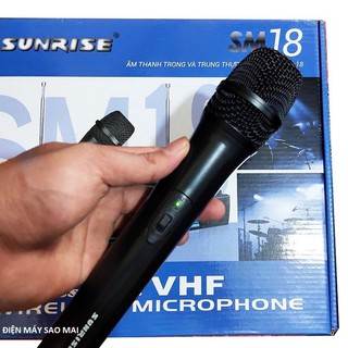 [Tặng 2 chống lăn micro] Micro Karaoke Không Dây SUNRISE SM18 / AK2000