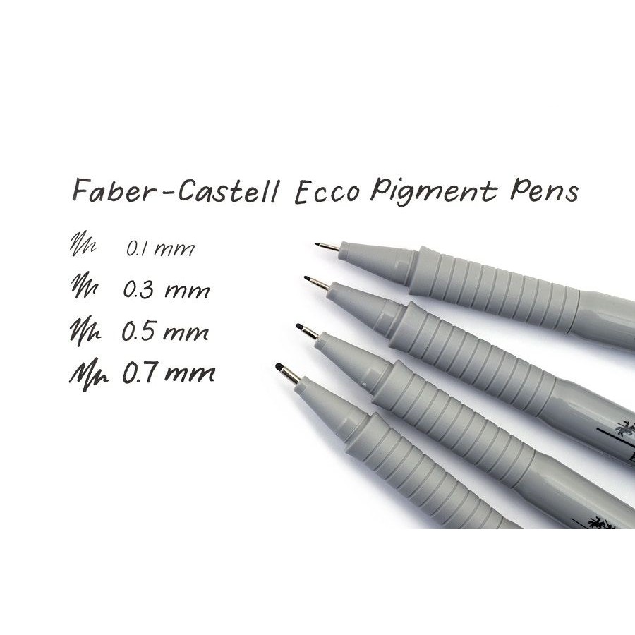 Bút line kháng nước faber-castell, bút line kỹ thuật, vẽ màu nước.