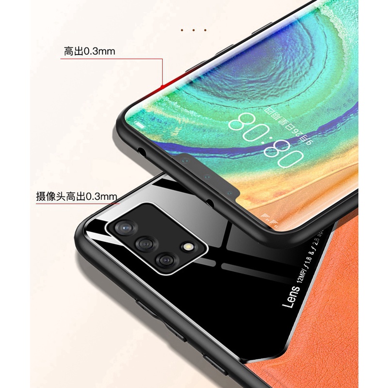 Ốp Điện Thoại PC Cứng Mặt Da Có Khung Kim Loại Nam Châm Cho Oppo A95 A74 A54 A94