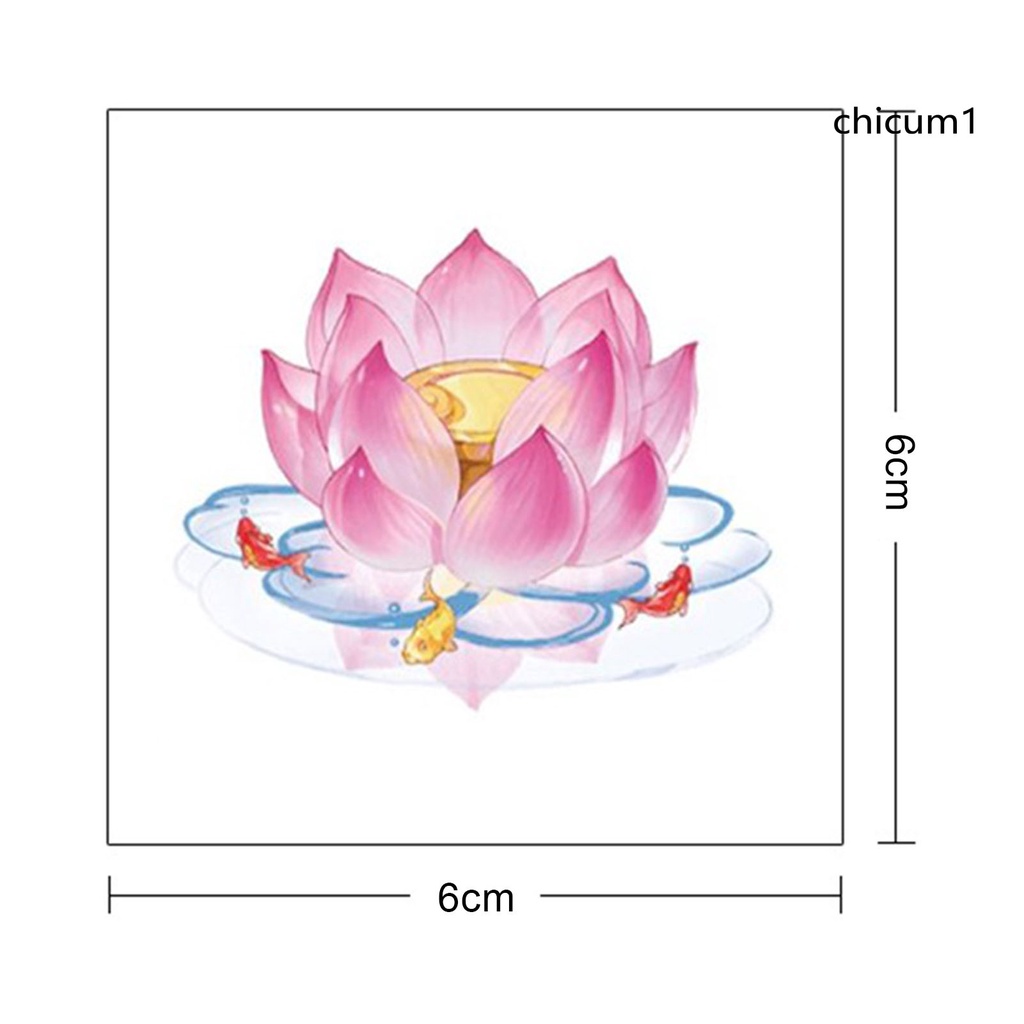 Hình Xăm Dán Tạm Thời Trang Trí Cơ Thể Hình Hoa Chống Thấm Nước Lâu Trôi