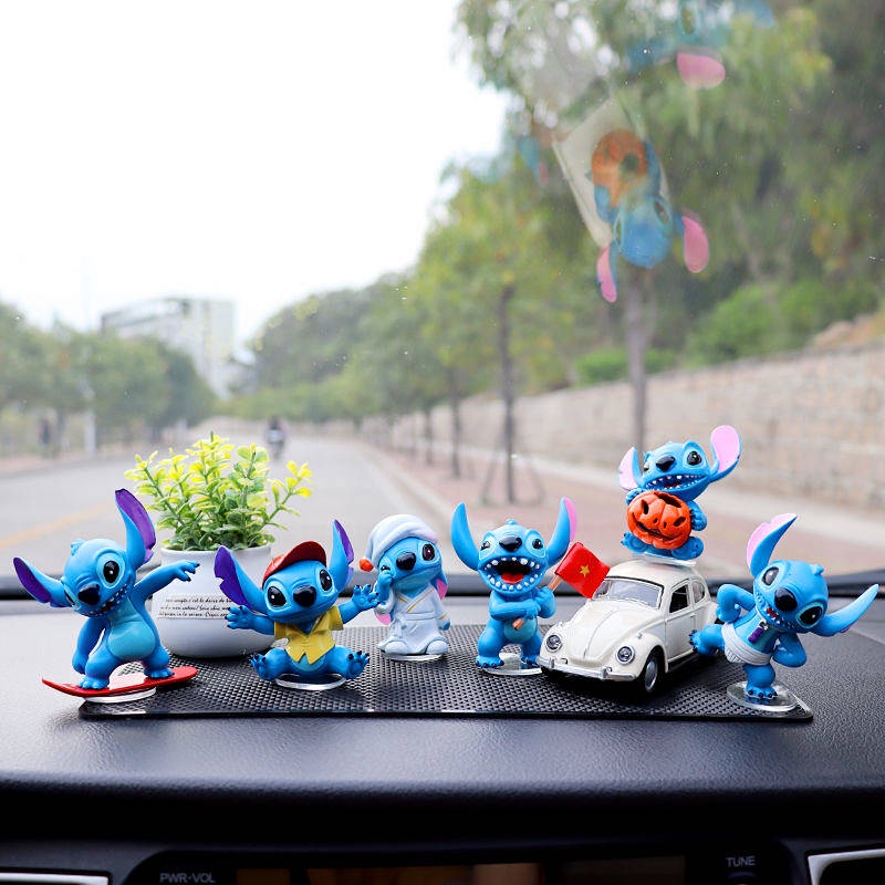Đồ Chơi Trang Trí Xe Hơi Hình Stitch Dễ Thương