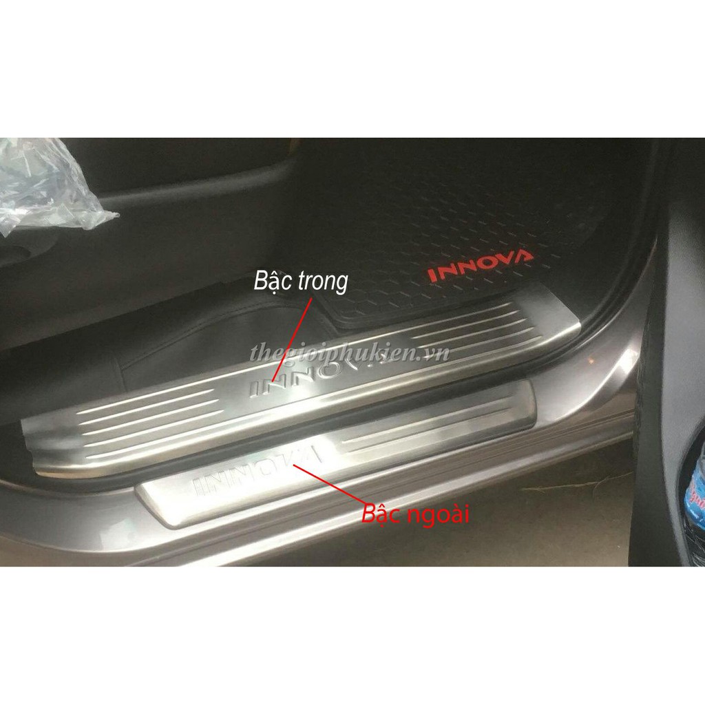 Bộ Ốp bậc, Nẹp bước chân Toyota Innova 2017-2021-  INOX